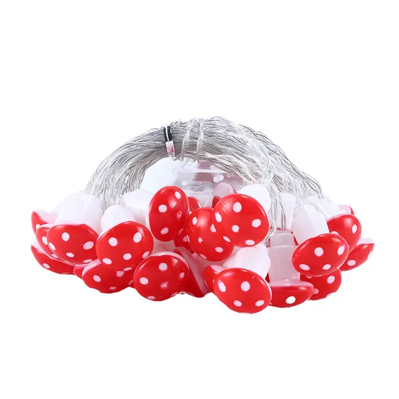 Cross-Border Hot Red Mushroom Light String for Home Decor - Image 7