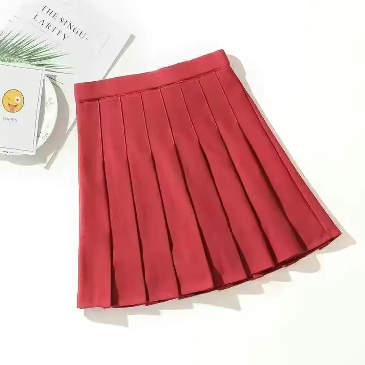 Black Pleated Miniskirt No Bottoming Elastic Waist - Image 13