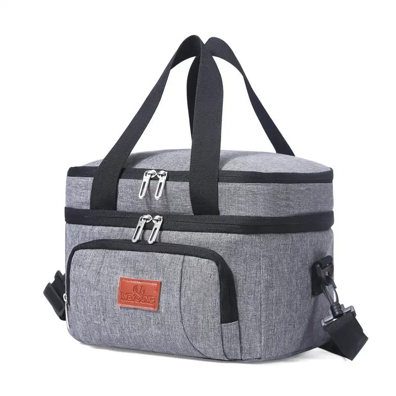 Double Layer Waterproof Ice Bag Large Portable Thermal Lunch Bag