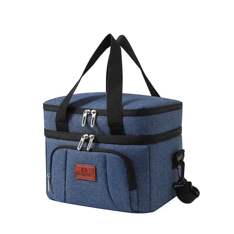 Double Layer Waterproof Ice Bag Large Portable Thermal Lunch Bag