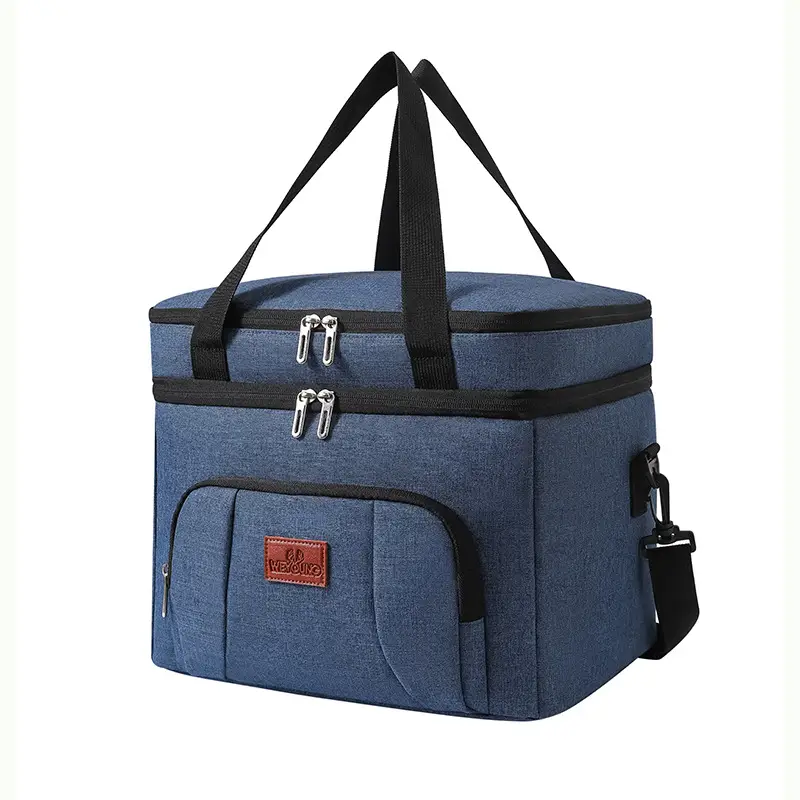 Double Layer Waterproof Ice Bag Large Portable Thermal Lunch Bag