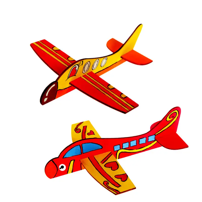 Colorful Wooden Airplane Puzzle Kit for Kids - Image 6