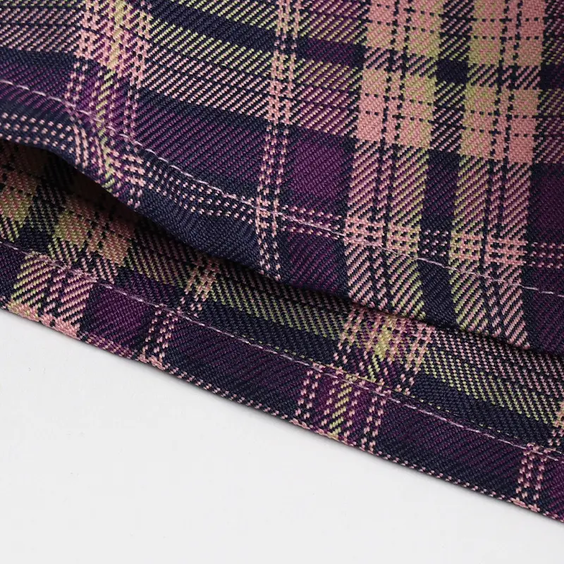 Plaid Pleated Skirt Women High Waist Zipper — feature 22