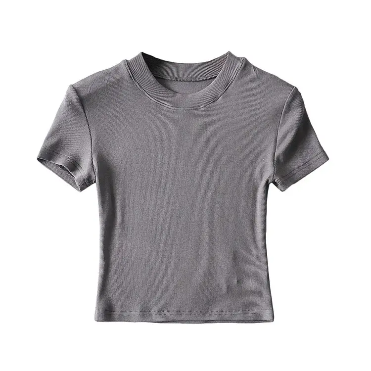 Men Purple Slim Fit T-Shirt Short Sleeve Round Neck - Image 5