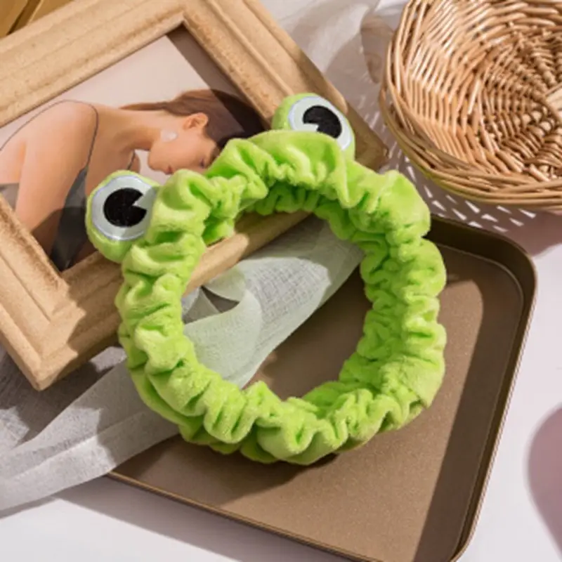 Cute Frog Hair Bands for Girls Women Green - Image 6
