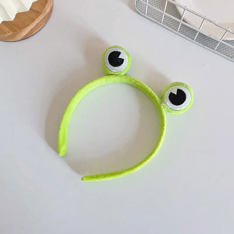 Cute Frog Hair Bands for Girls Women Green - Image 2