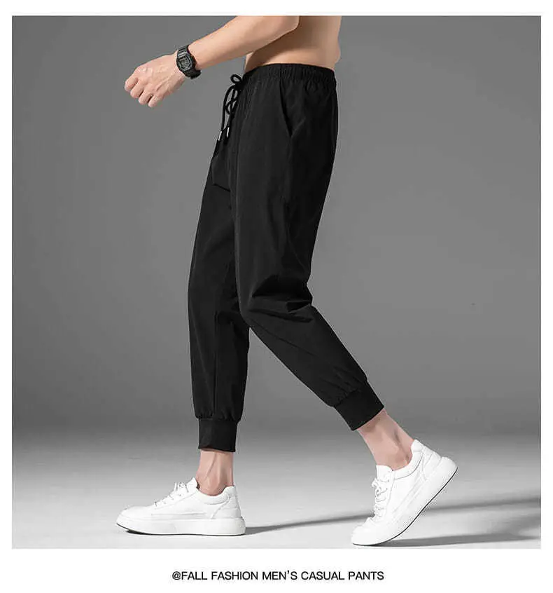 Men Summer Thin Pants Large Loose Breathable Gray — feature 13