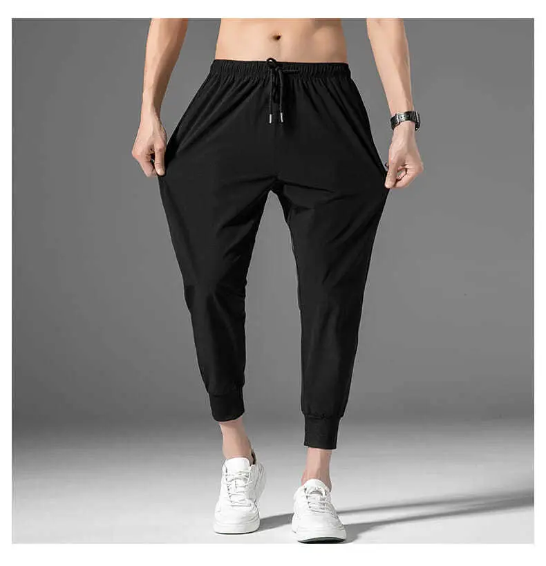 Men Summer Thin Pants Large Loose Breathable Gray — feature 14