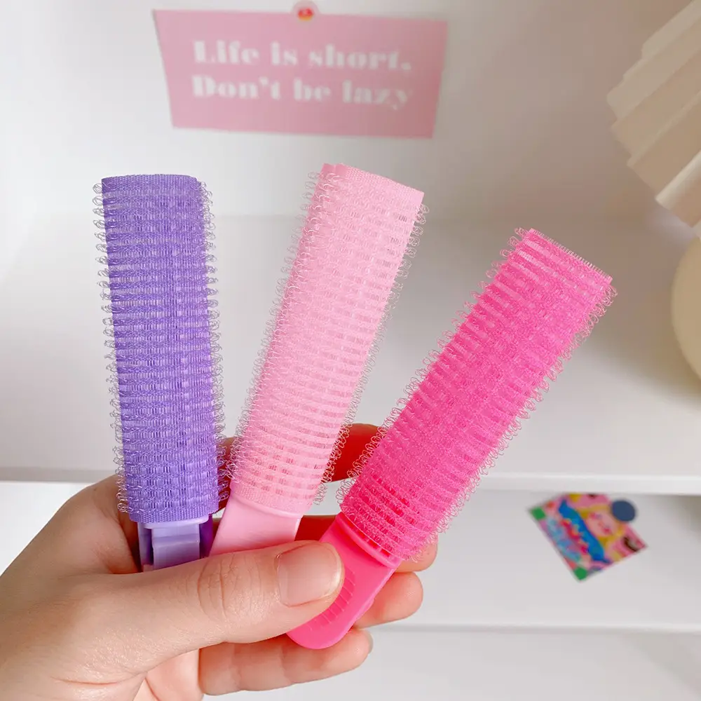 Pink & Purple Hair Clips for Fluffy Hair Styling - Image 5