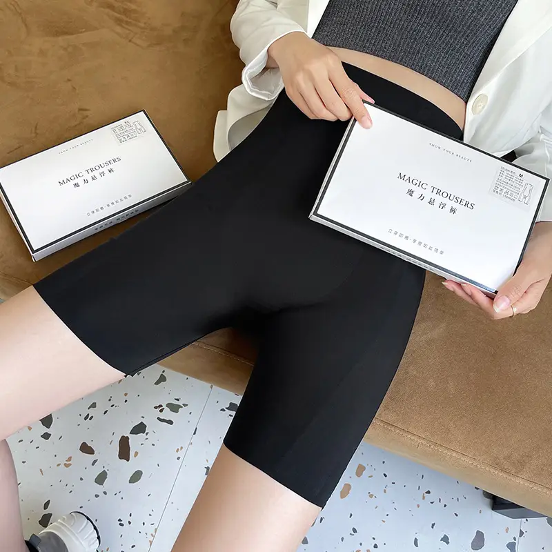 S359 Magic Suspension Seamless Pants Black Waist Slimming High Waist Yoga - Image 4