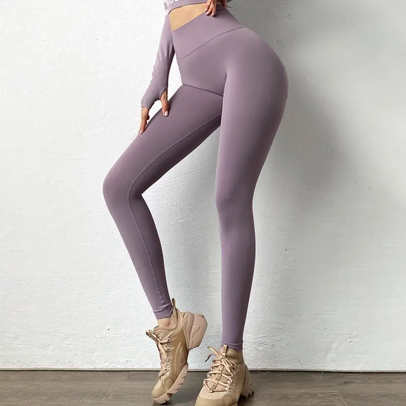 Women Butt-Lifting Fitness Pants Red High-Elasticity — feature 18