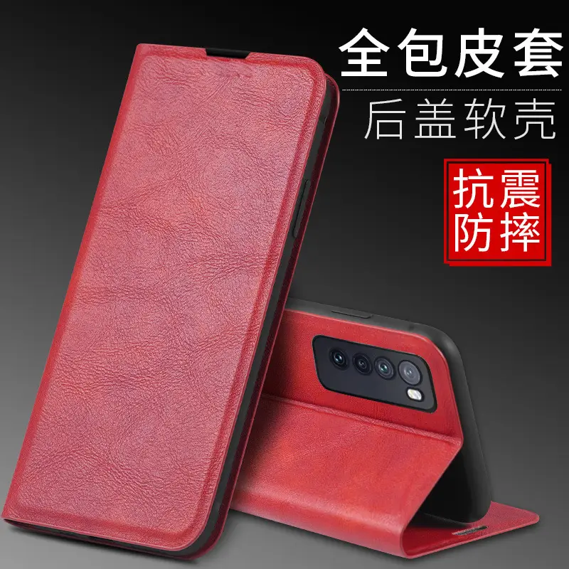 Huawei Nova 7 Protective Leather Flip Case - Image 4