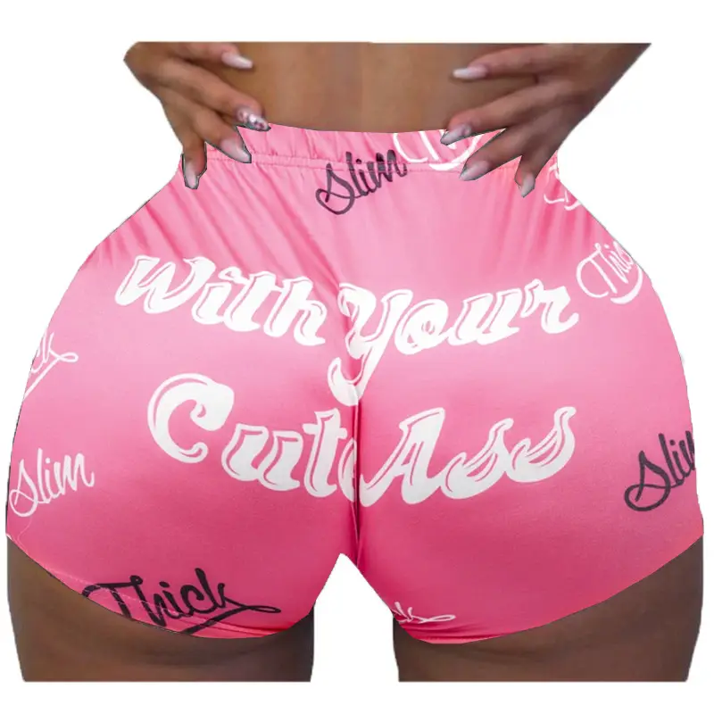 Women's Printed Hot Shorts with Pop Art Design - Image 16