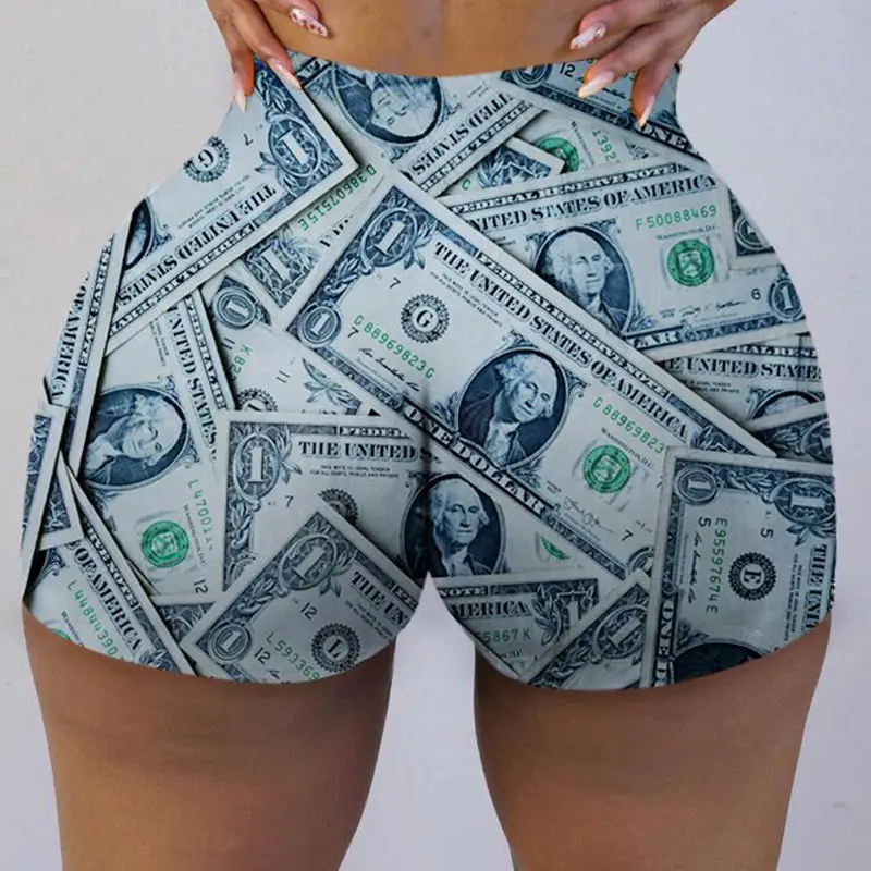 Women's Printed Hot Shorts with Pop Art Design - Image 17