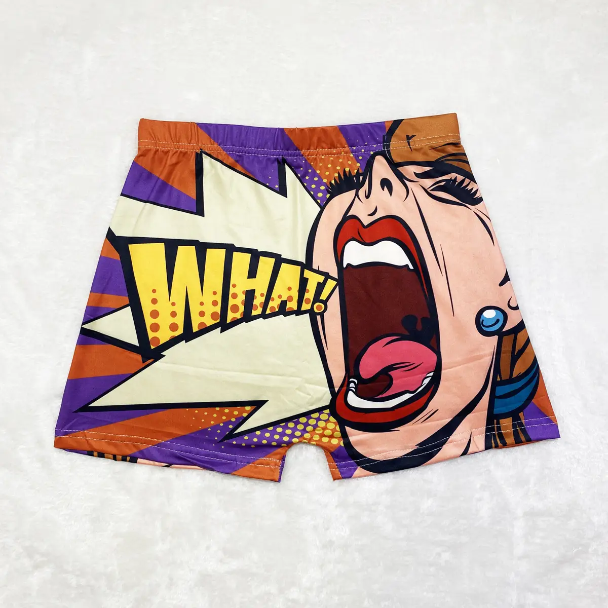 Women's Printed Hot Shorts with Pop Art Design - Image 11