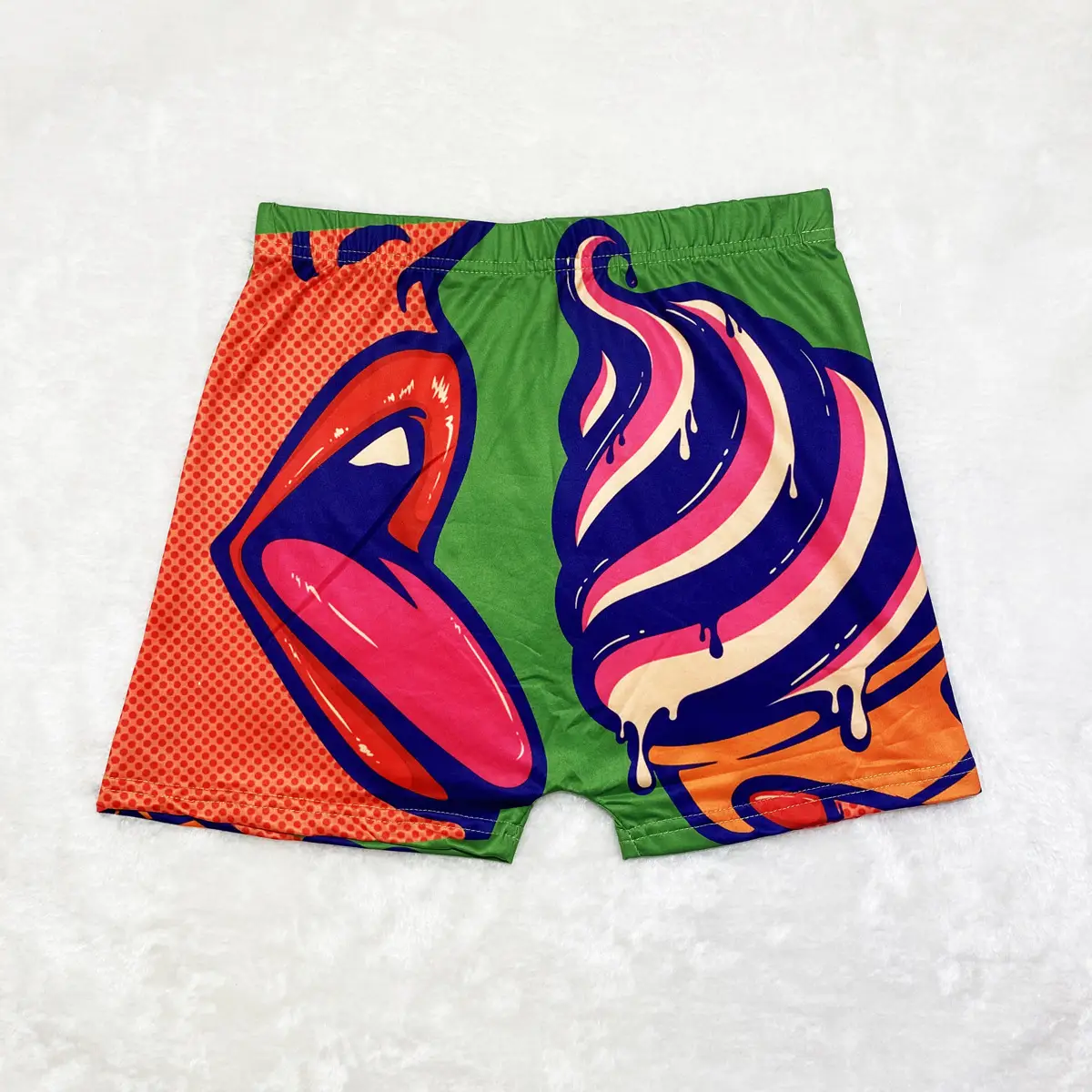 Women's Printed Hot Shorts with Pop Art Design - Image 13