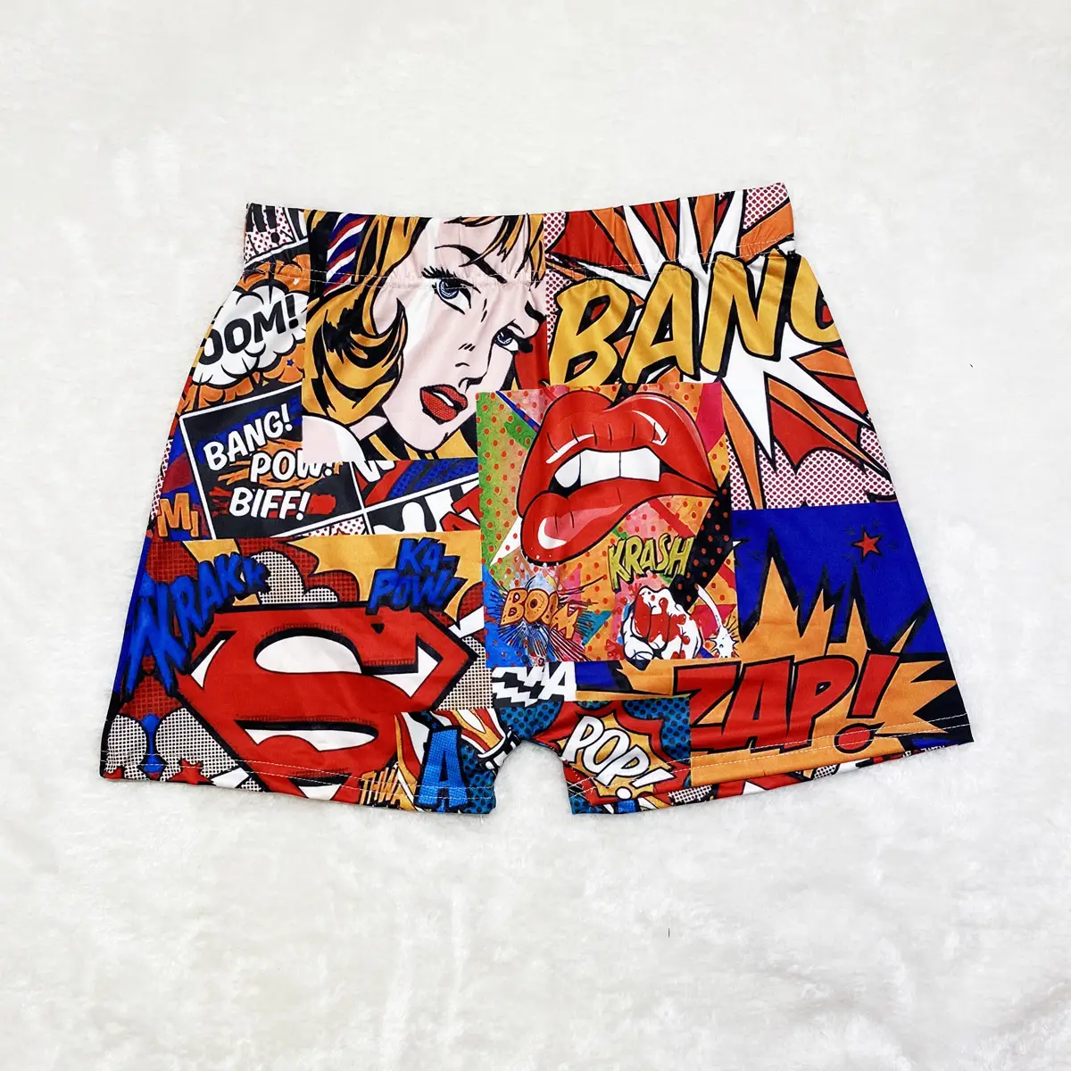 Women's Printed Hot Shorts with Pop Art Design - Image 7