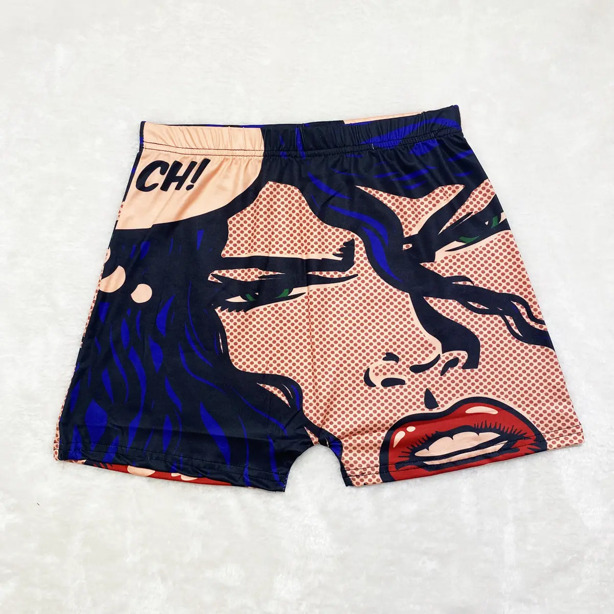 Women's Printed Hot Shorts with Pop Art Design - Image 8