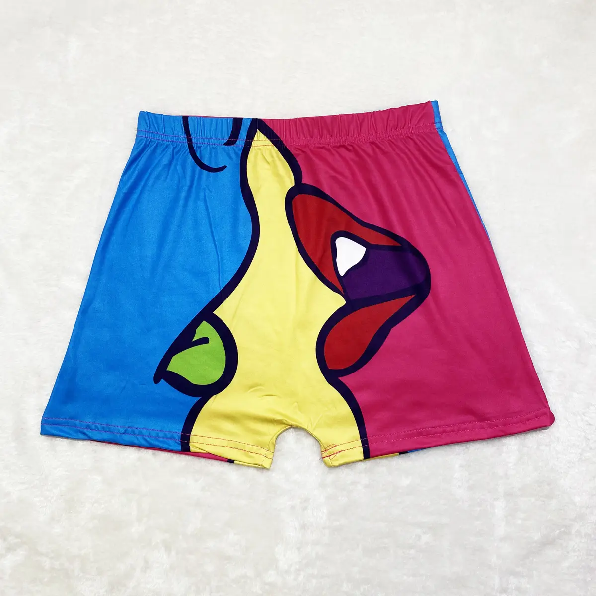 Women's Printed Hot Shorts with Pop Art Design - Image 9