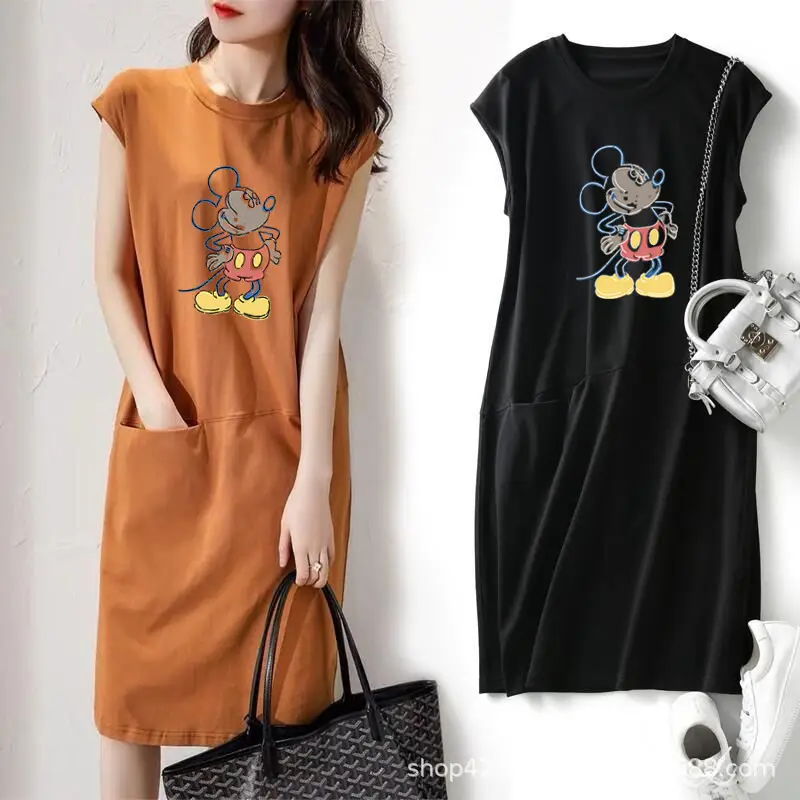 Women's Printed Sleeveless Dress Brown 2025 - Image 12