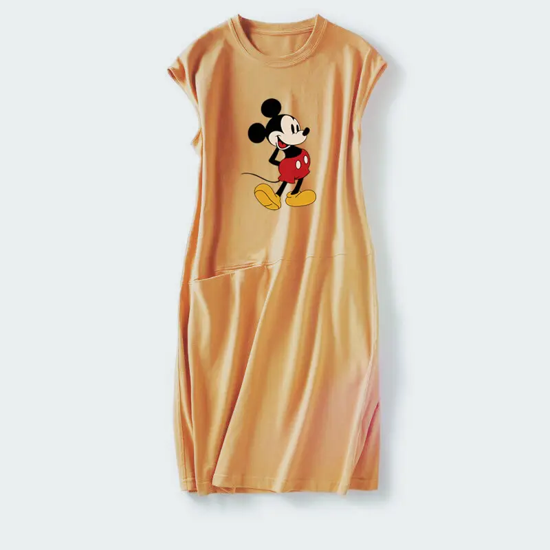 Women's Printed Sleeveless Dress Brown 2025 — feature 21