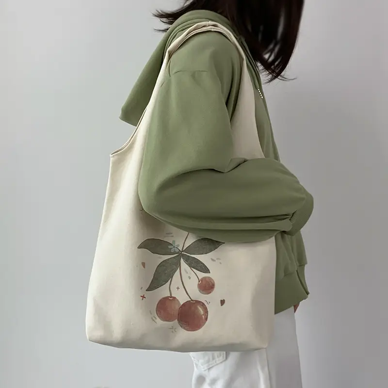 Artistic Canvas Bag Women's Single Shoulder Large Capacity - Image 3