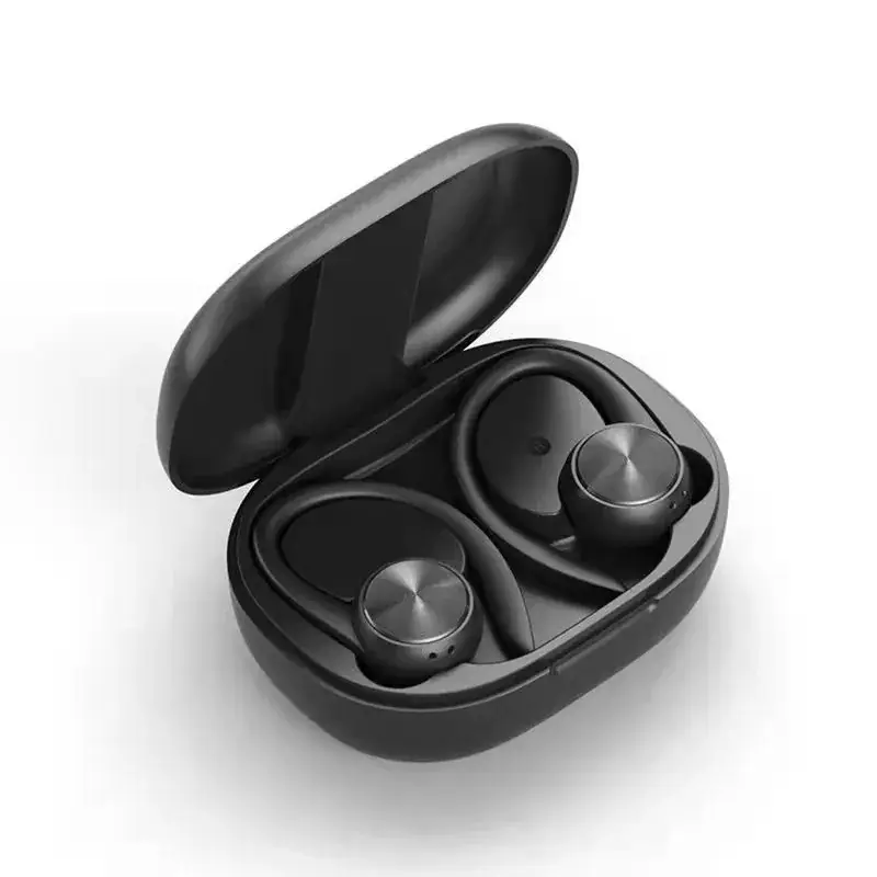 White Bluetooth Headset with LED Display & Sweat Proof Design - Image 13