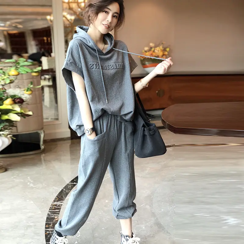 Women European Style Slim Sports Casual Suit 2025 - Image 4