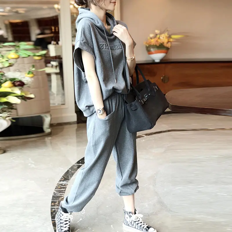 Women European Style Slim Sports Casual Suit 2025 - Image 5