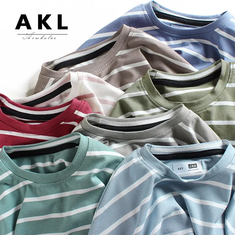 Kids Striped T-Shirts Moisture Wicking Loose Fit