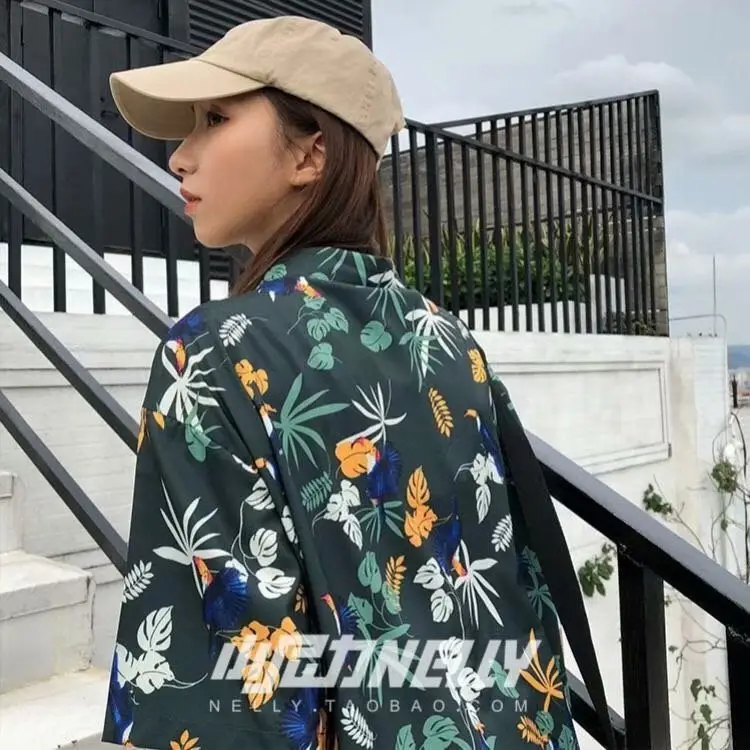 Women's Printed Floral Kimono Short Sleeve Summer Wear