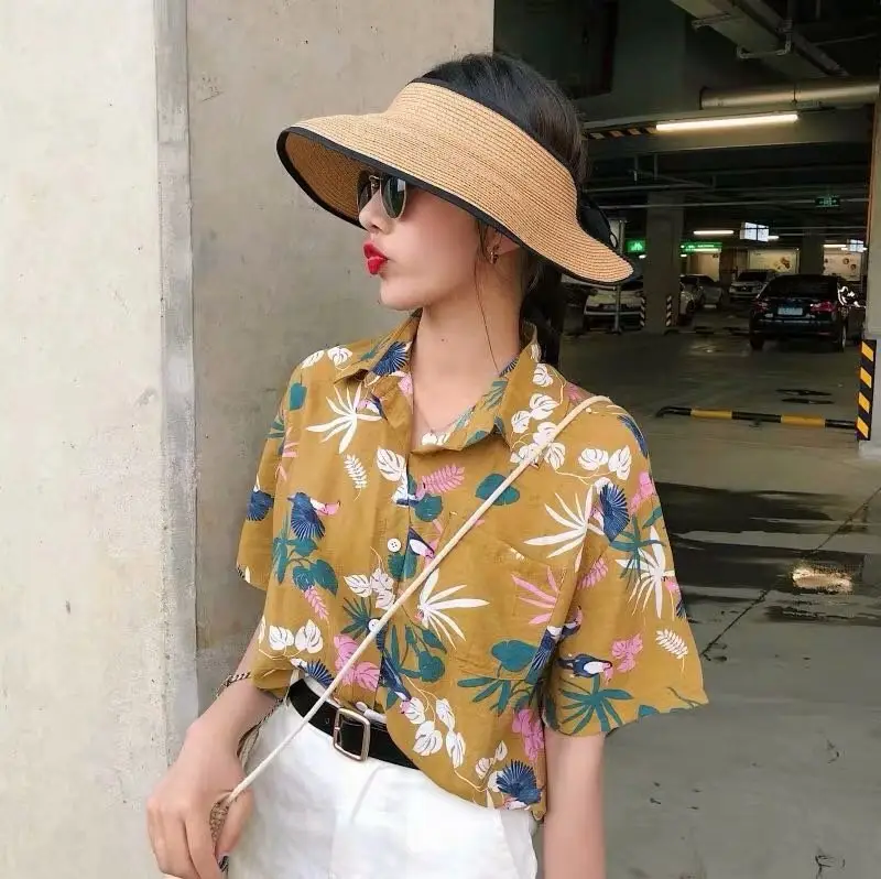 Women's Printed Floral Kimono Short Sleeve Summer Wear