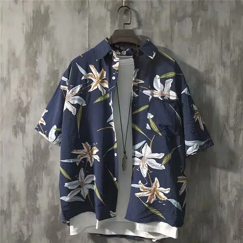 102 trumpet flower# navy blue