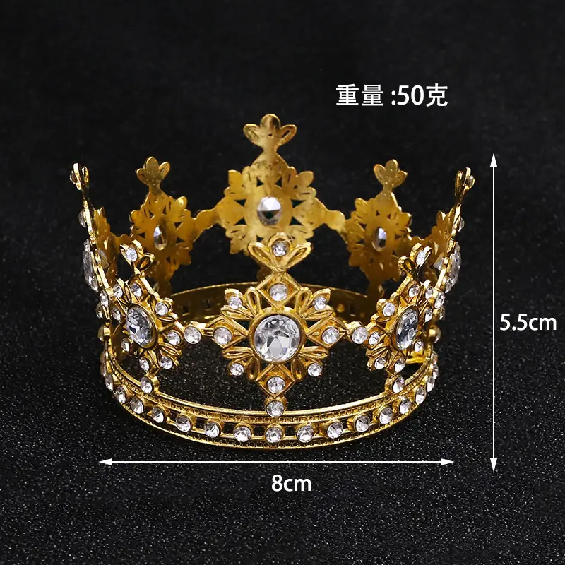 Silver Crystal Crown for Kids Birthday or Party Decor
