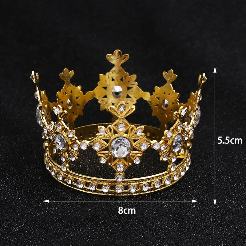 Silver Crystal Crown for Kids Birthday or Party Decor — feature 2
