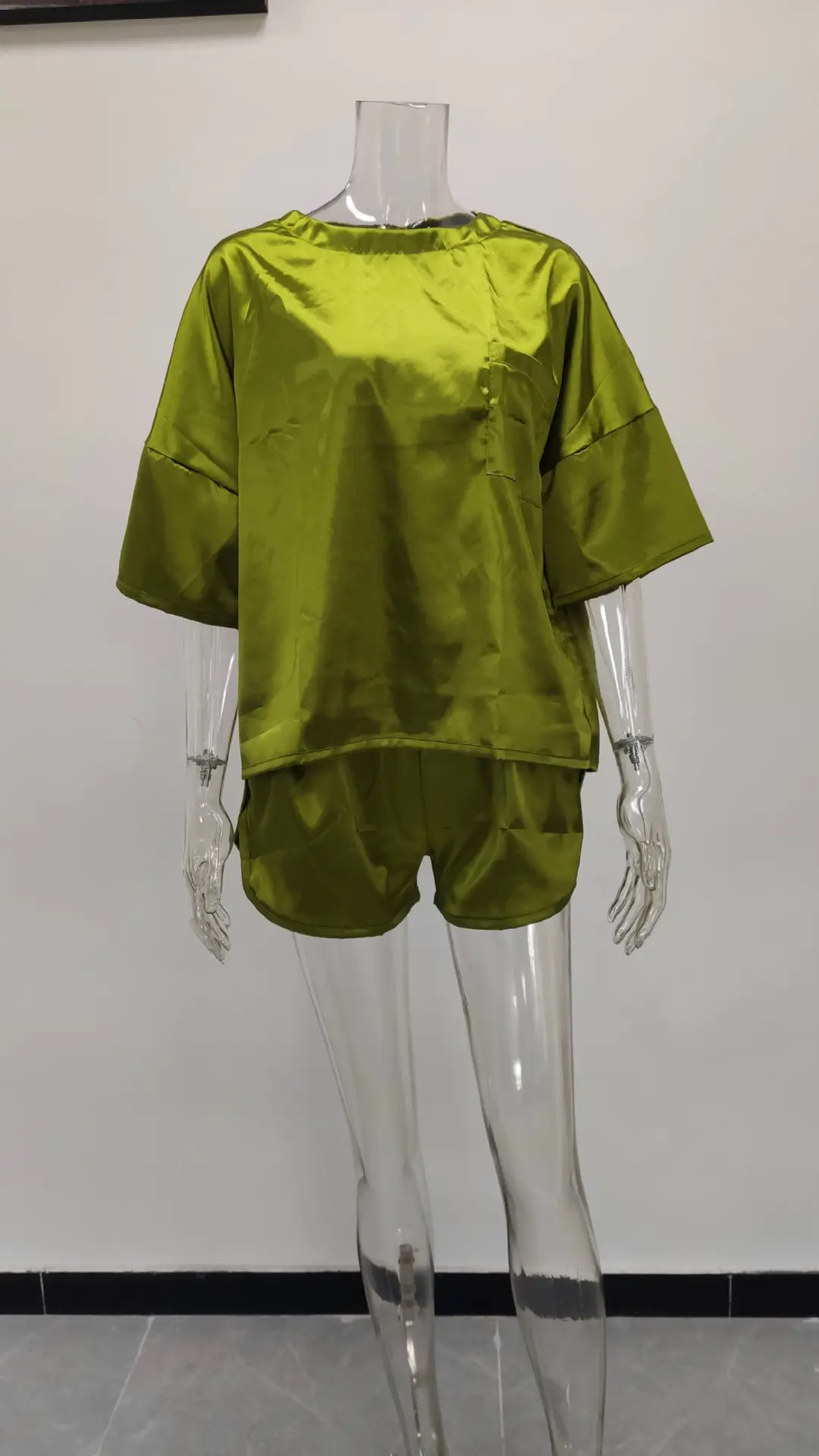 Women Silk Casual Set White 2026 Spring — feature 10
