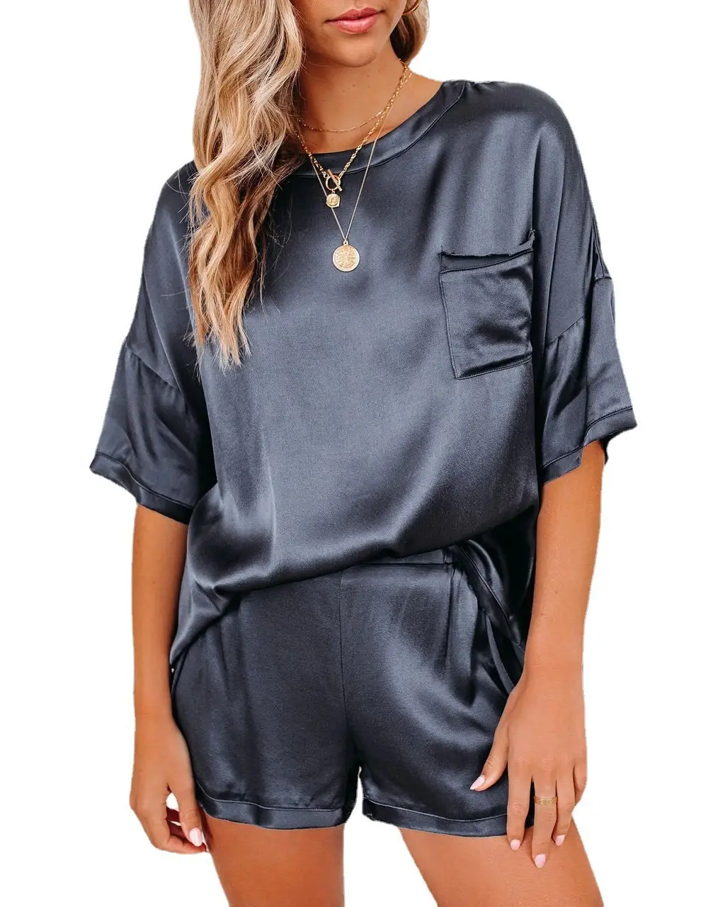 Women Silk Casual Set White 2026 Spring — feature 28
