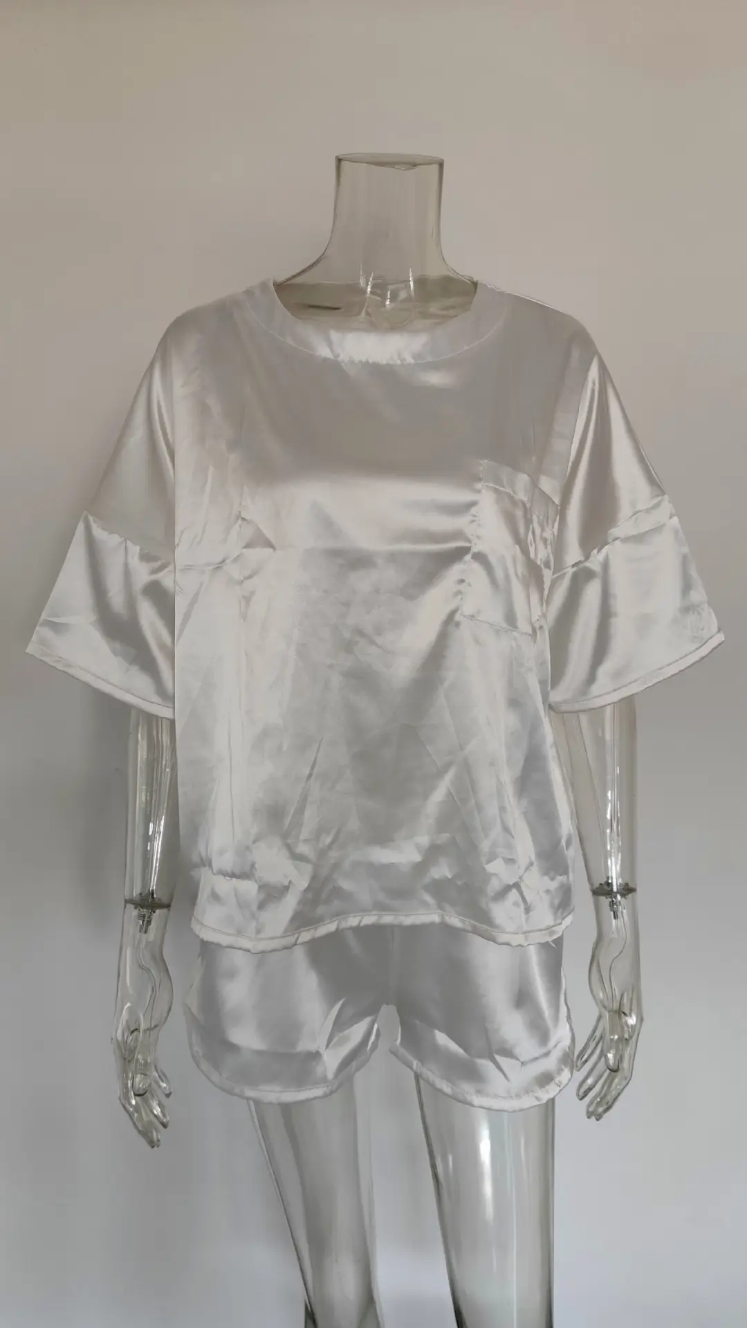 Women Silk Casual Set White 2026 Spring — feature 6