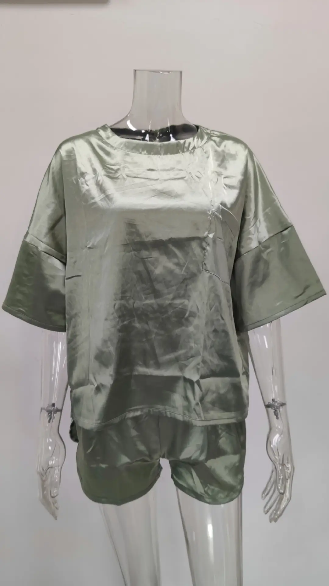 Women Silk Casual Set White 2026 Spring — feature 7