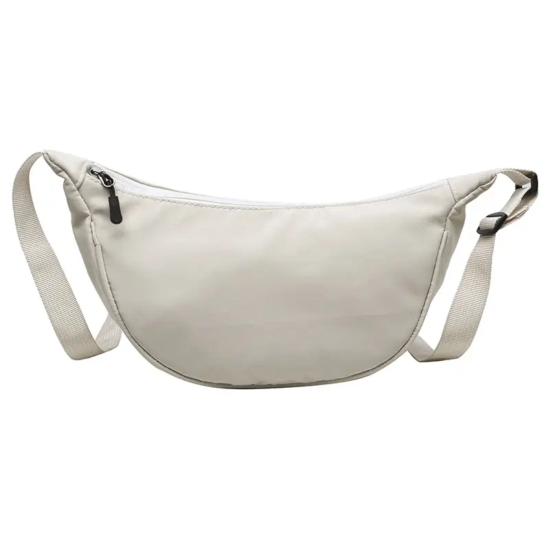 Women's Creamy K-Style Crossbody Bag with Adjustable Strap