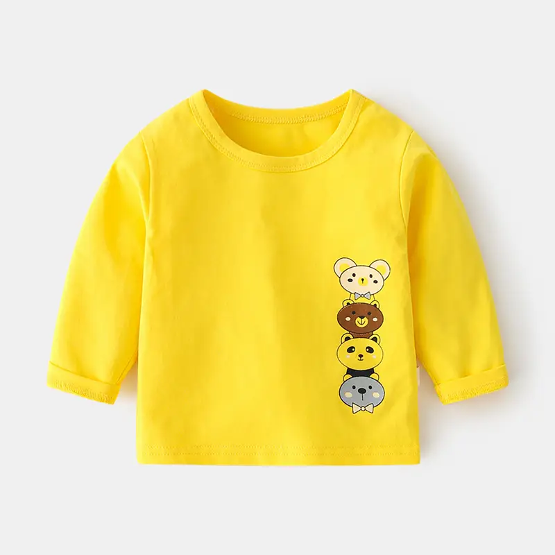 Baby Pink Long Sleeve T-Shirt with Bear Print - Image 8