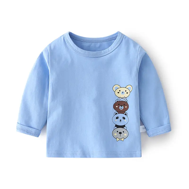 Baby Pink Long Sleeve T-Shirt with Bear Print - Image 11