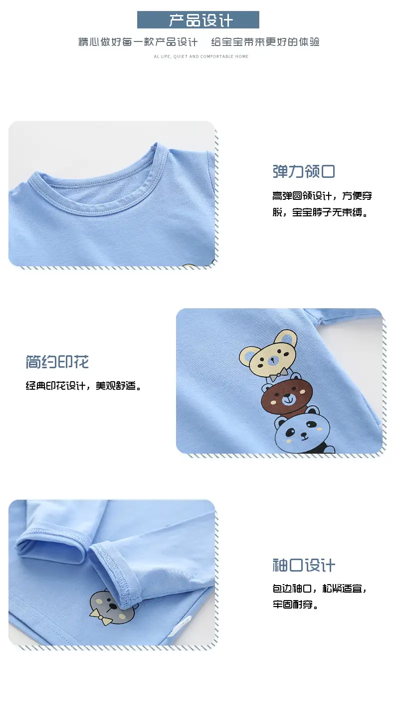 Baby Pink Long Sleeve T-Shirt with Bear Print — feature 4
