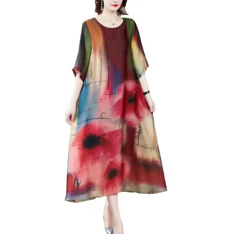 Plus Size Printed Korean Style Dress 2023 - Image 6