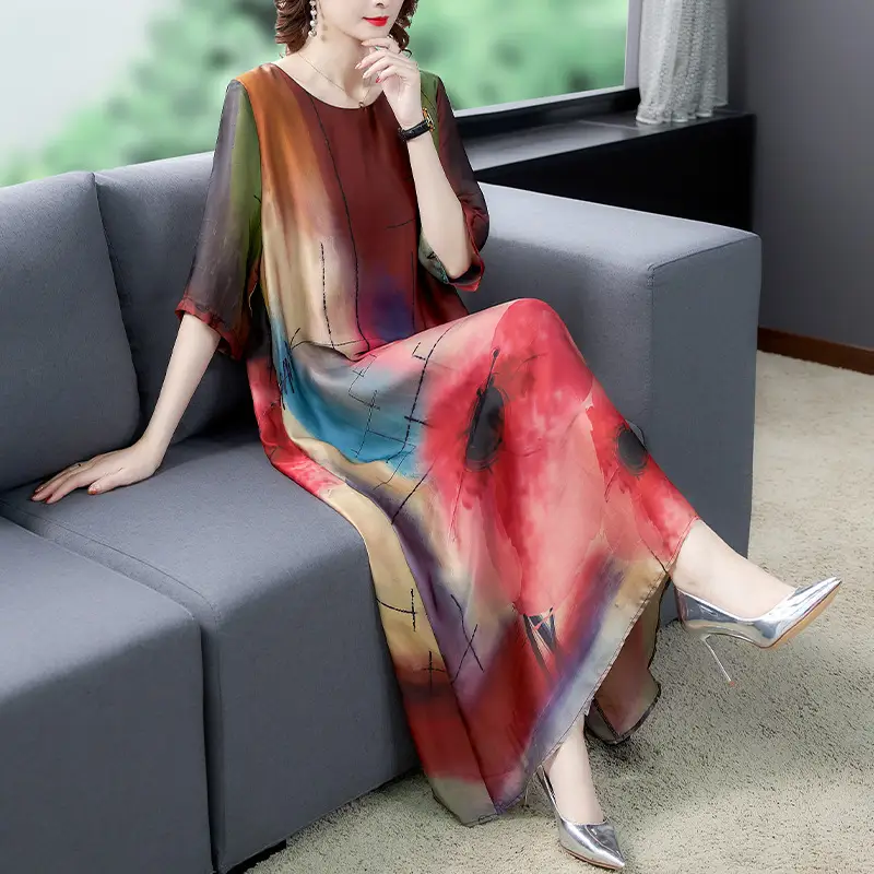 Plus Size Printed Korean Style Dress 2023 — feature 1