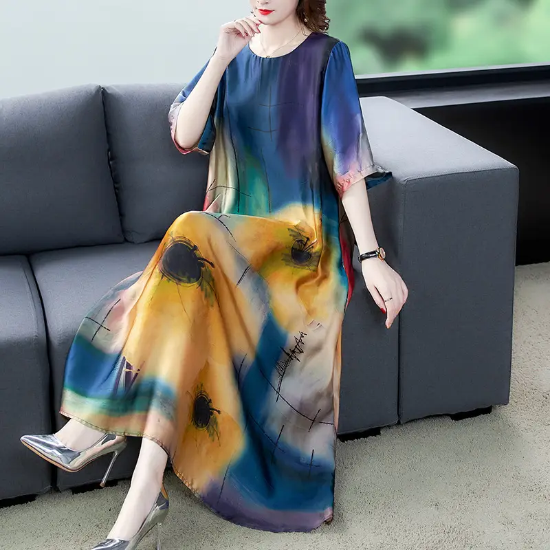 Plus Size Printed Korean Style Dress 2023 — feature 3