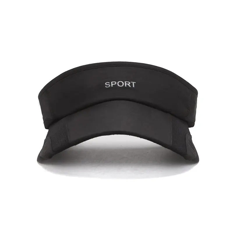 Women's Black Hollow Sun Hat for Sports & Travel - Image 11