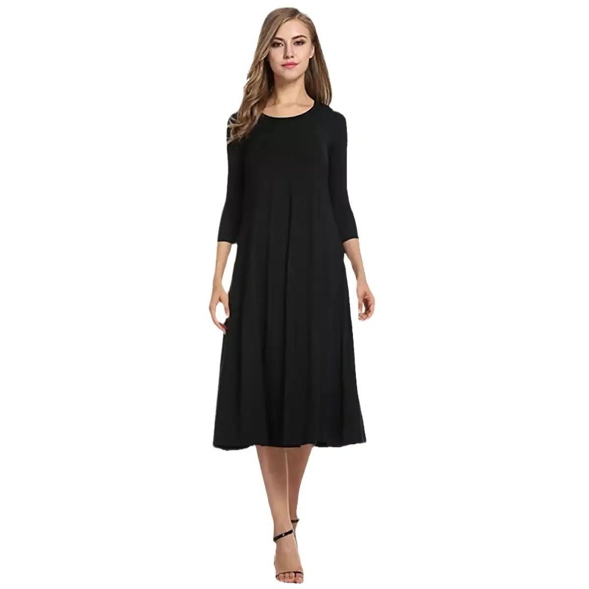 2024 Women's Cross-Border Long Dress 13 Color Large Hem - Image 18