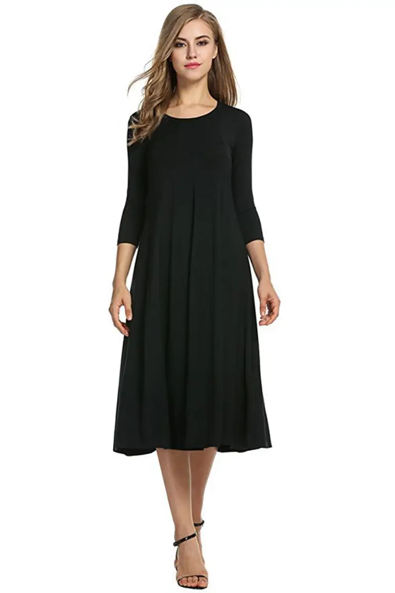 2024 Women's Cross-Border Long Dress 13 Color Large Hem - Image 8