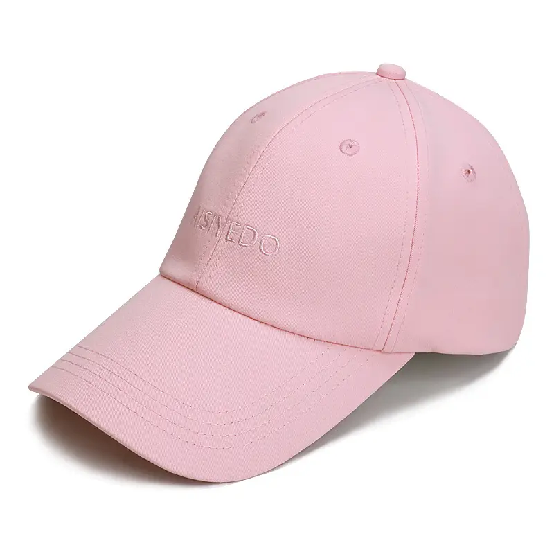Pink Women's Korean Style Baseball Cap with Embroidered Logo - Image 5